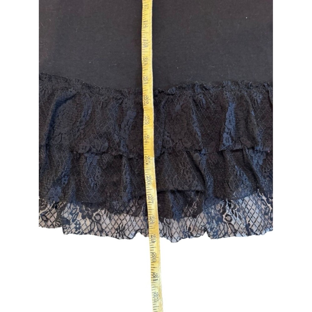 Umgee Black Sleeveless Flared Lace Trim Tank Top Size 1X - Picture 10 of 10
